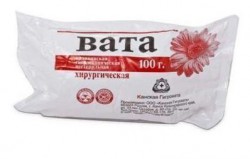 Вата нестерильная хирургическая, 100 г